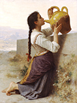 William-Adolphe Bouguereau Thirst (1886) oil painting reproduction