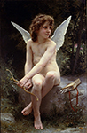 William-Adolphe Bouguereau Amour A L'affut oil painting reproduction