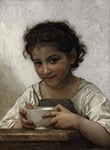 William-Adolphe Bouguereau La soupe au lait (1880) oil painting reproduction