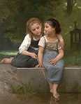 William-Adolphe Bouguereau Pêche pour les grenouilles oil painting reproduction