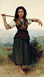 William-Adolphe Bouguereau The Little Shepherdess  oil painting reproduction