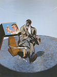 Francis Bacon Study of George Dyer in a Mirror oil painting reproduction