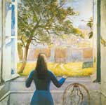 Balthus Girl in a Window oil painting reproduction