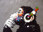 Banksy DJ oil painting reproduction