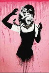 Banksy Audrey Hepburn Cat Attack oil painting reproduction