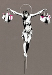 Banksy Consumer Jesus oil painting reproduction
