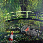 Banksy Show Me The Monet oil painting reproduction