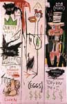Jean-Michel Basquiat Quality Meats for the Public (3 Panels) oil painting reproduction