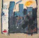 Jean-Michel Basquiat Unititled (Buildings) oil painting reproduction