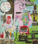Jean-Michel Basquiat In Italian (2 panels) oil painting reproduction
