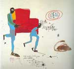 Jean-Michel Basquiat Light Blue Movers oil painting reproduction