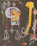 Jean-Michel Basquiat Black Skull oil painting reproduction