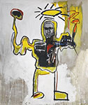 Jean-Michel Basquiat Untitled (The Black Athelete) oil painting reproduction