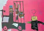 Jean-Michel Basquiat Molasses oil painting reproduction