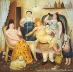 Fernando Botero The House of Madrique oil painting reproduction