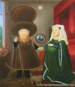 Fernando Botero The Arnolofini Marriage oil painting reproduction