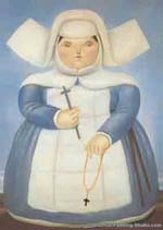 Fernando Botero Mother Superior oil painting reproduction