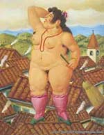 Fernando Botero La Loca oil painting reproduction