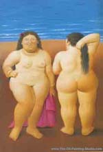 Fernando Botero Two Women oil painting reproduction