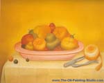 Fernando Botero Frutas oil painting reproduction