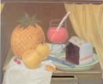 Fernando Botero Still Life with Cake oil painting reproduction