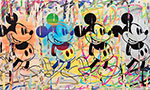 Mr. Brainwash Four Mickeys oil painting reproduction
