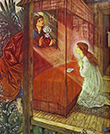 Edward Burne-Jones The Annunciation the Flower of God, 1862 oil painting reproduction