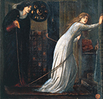 Edward Burne-Jones Fair Rosamund and Queen Eleanor  oil painting reproduction