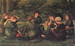 Edward Burne-Jones Green Summer, 1868 oil painting reproduction
