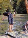 Gustave Caillebotte Bathers - 1878  oil painting reproduction