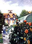 Gustave Caillebotte Dahlias - The Garden at Petit Gennevilliers - 1893  oil painting reproduction