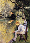 Gustave Caillebotte Fishing - 1878 oil painting reproduction
