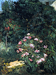 Gustave Caillebotte Flower Bed - 1884 oil painting reproduction