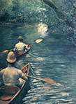 Gustave Caillebotte The Canoes - 1878  oil painting reproduction