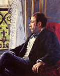 Gustave Caillebotte Portrait of a Man - 1880  oil painting reproduction