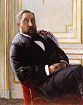 Gustave Caillebotte Portrait of Jules Richemont - 1879  oil painting reproduction
