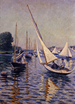 Gustave Caillebotte Regatta at Argenteuil - 1893  oil painting reproduction