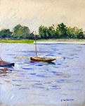 Gustave Caillebotte Sailing Boats on the Seine at Argenteuil - 1890 - 1891  oil painting reproduction
