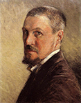 Gustave Caillebotte Self Portrait - 1888  oil painting reproduction
