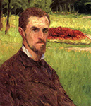 Gustave Caillebotte Self-Portrait in the Park at Yerres  oil painting reproduction