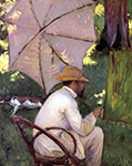 Gustave Caillebotte The Painter under His Parasol - 1878 oil painting reproduction