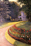 Gustave Caillebotte The Park at Yerres - 1877 oil painting reproduction