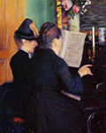 Gustave Caillebotte The Piano Lesson - 1881 oil painting reproduction