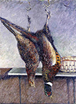 Gustave Caillebotte Two Hanging Pheasants - 1882  oil painting reproduction