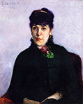 Gustave Caillebotte Woman with a Rose (1884)  oil painting reproduction