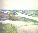 Gustave Caillebotte La Seine a la Pointe d'Epenay oil painting reproduction