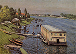 Gustave Caillebotte Boathouse in Argenteuil- 1886-1887  oil painting reproduction