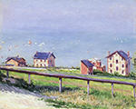 Gustave Caillebotte Boats at Trouville - 1888  oil painting reproduction