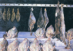 Gustave Caillebotte Display of Chickens and Game Birds - 1882  oil painting reproduction