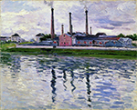 Gustave Caillebotte Factories in Argenteuil - 1888 oil painting reproduction
